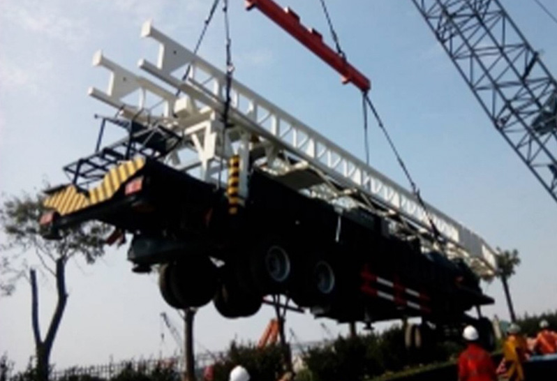Буровая установка на прицепе